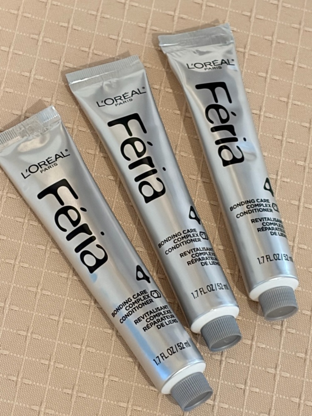 LOT of three (3) L'Oréal Paris Féria Bonding Care Complex Conditioner 1.7 oz - Picture 3 of 4